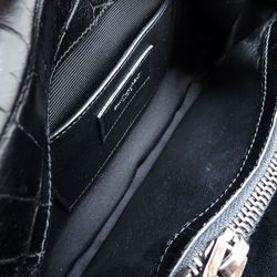 SAINT LAURENT Saint Laurent Paris Chain Shoulder 428101 Embossed Leather Black 350723