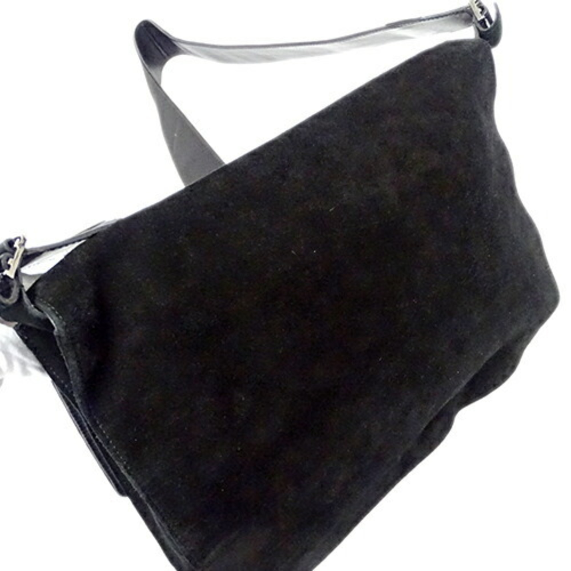 GUCCI Bag Women's Brand Shoulder Suede Black 001 3266 Messenger Crossbody