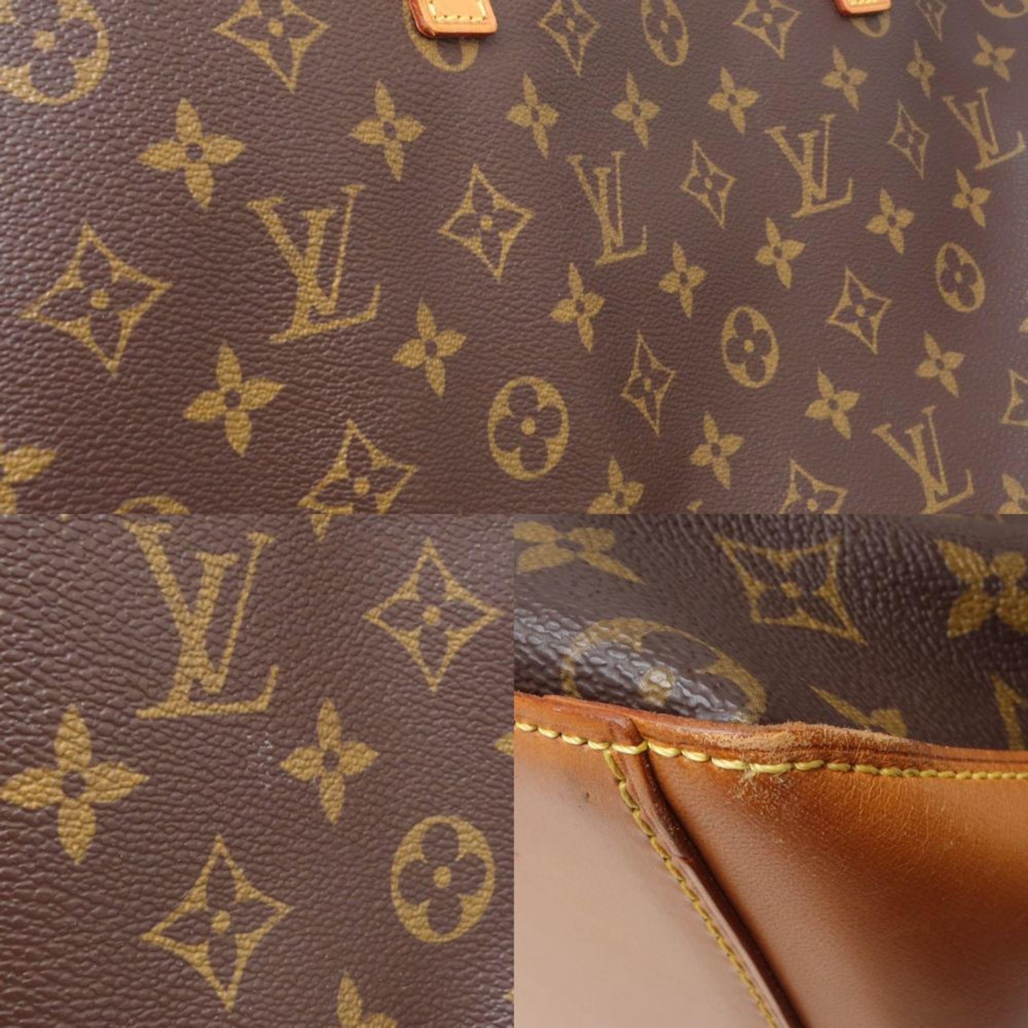 LOUIS VUITTON Monogram Cabamezzo M51151 Tote Bag Brown 450236