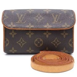 LOUIS VUITTON Monogram Pochette Florentine M51855 Waist Bag Brown 350852