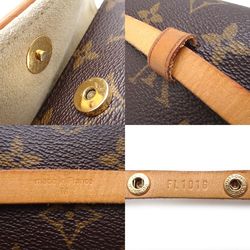 LOUIS VUITTON Monogram Pochette Florentine M51855 Waist Bag Brown 350852