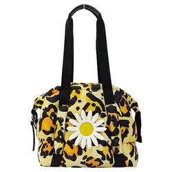 Moncler MONCLER bag ladies brand tote nylon down yellow leopard print animal pattern flower Richard Quinn