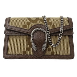 GUCCI Bag Women's Brand Jumbo GG Shoulder Dionysus Brown 476432 Chain Small Compact Cute