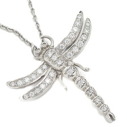 Tiffany Dragonfly Motif Necklace Pt950 Diamond