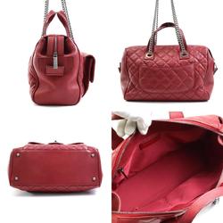 Chanel Women's Caviar Leather Handbag,Shoulder Bag Burgundy