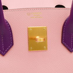 Hermes Birkin 30 Epson Handbag Personal Rose Confetti Anemone Matte