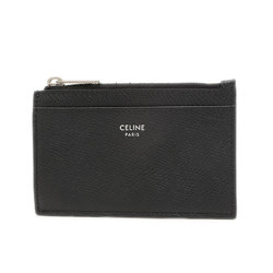 Celine Zip Card Holder Wallet/Coin Case Calfskin Black 10F993BEL