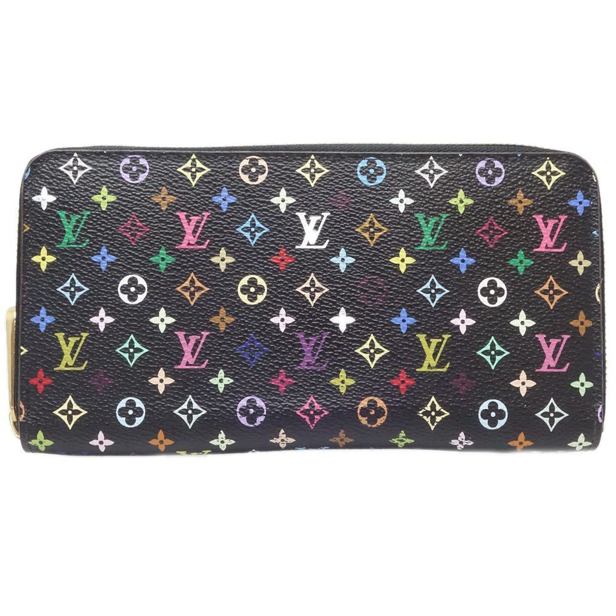 LOUIS VUITTON Multi Zippy Wallet M60243 Long Noir Grenade 083893