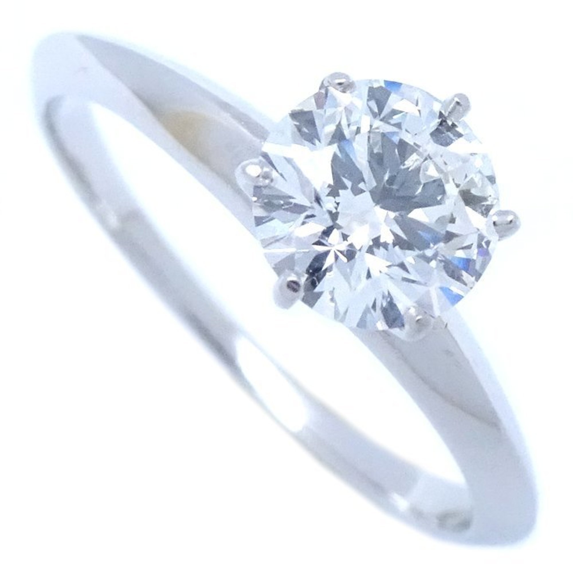 TIFFANY&Co. Tiffany Solitaire Ring Single Diamond 0.74ct E.VVS2 Pt950 Platinum 290867