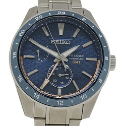 SEIKO Presage 6R64-00C0 SARF007 Watch Men's Brand Sharp Edge GMT Mechanical Automatic Winding AT Stainless Steel SS Back Scaling