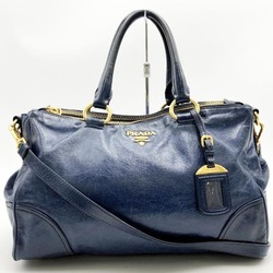 PRADA Shoulder Bag Tote Navy Blue Leather Ladies Fashion BN2324 IT46VE4PZ1IO