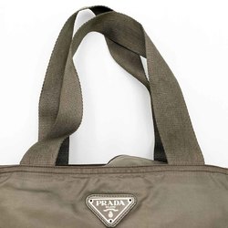 PRADA Prada tote bag nylon triangle khaki ladies men's fashion IT157ORQP3XI