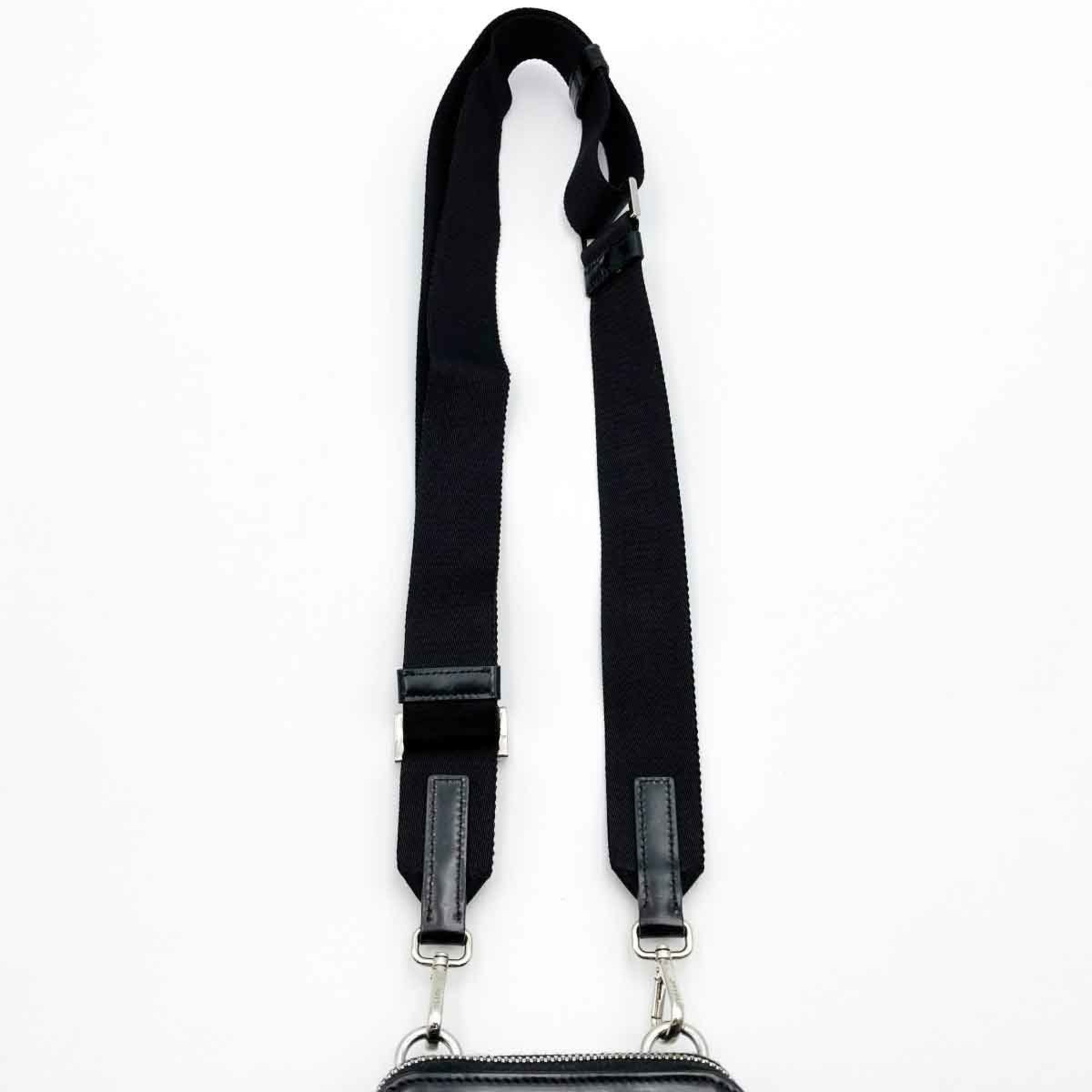 PRADA shoulder bag triangle black leather men's women's fashion ITY9KXIP0YK4