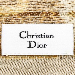 Christian Dior Stole Flower Brown Beige Women's Fashion Accessory IT3EFOLM0G2A