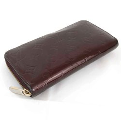 LOUIS VUITTON Zippy Wallet M93522 Long Monogram Vernis Amarant Women's