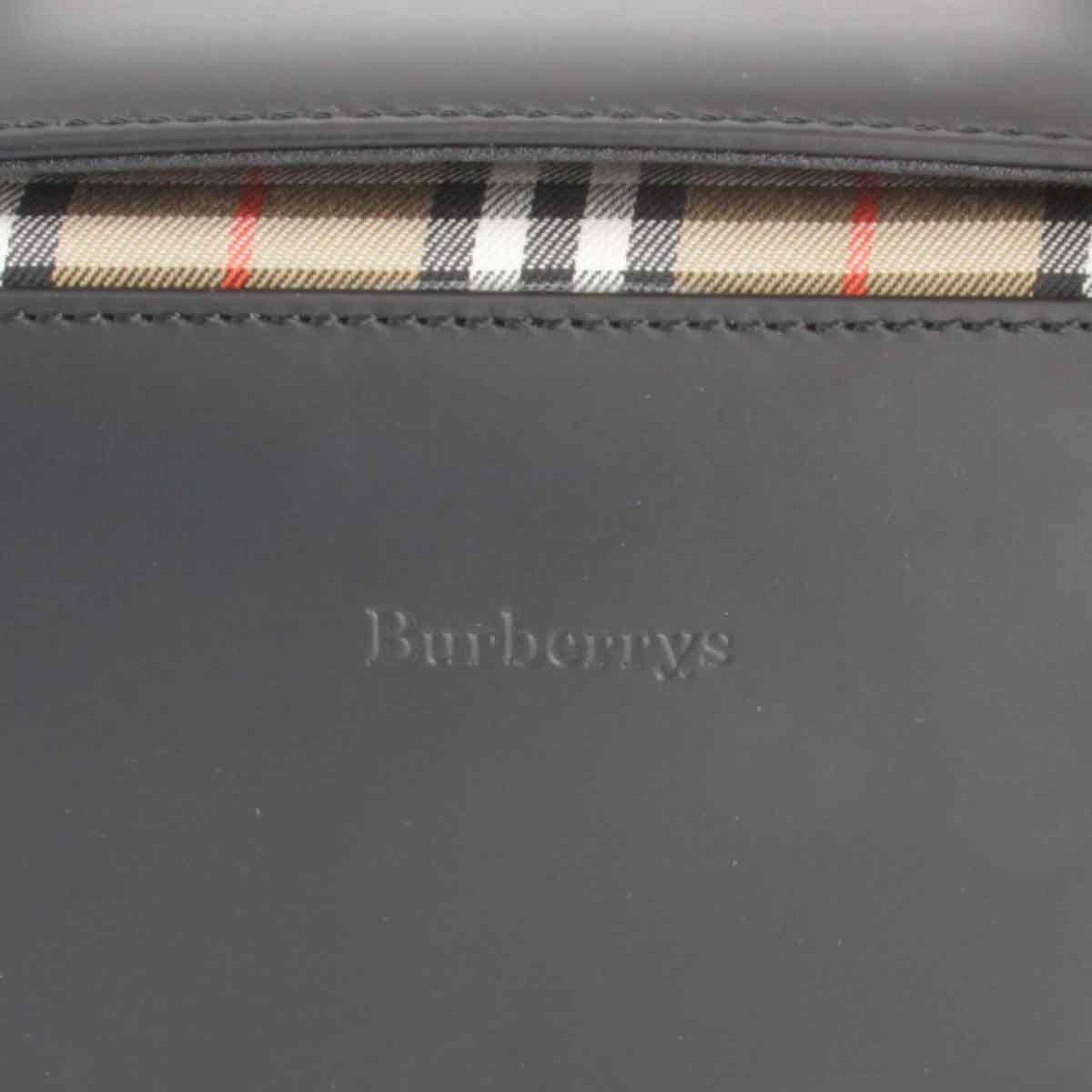 BURBERRY Burberry square bag handbag black ladies