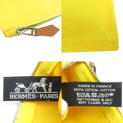 Hermes HERMES Pouch Multi Case BAIN Cotton Yellow Unisex