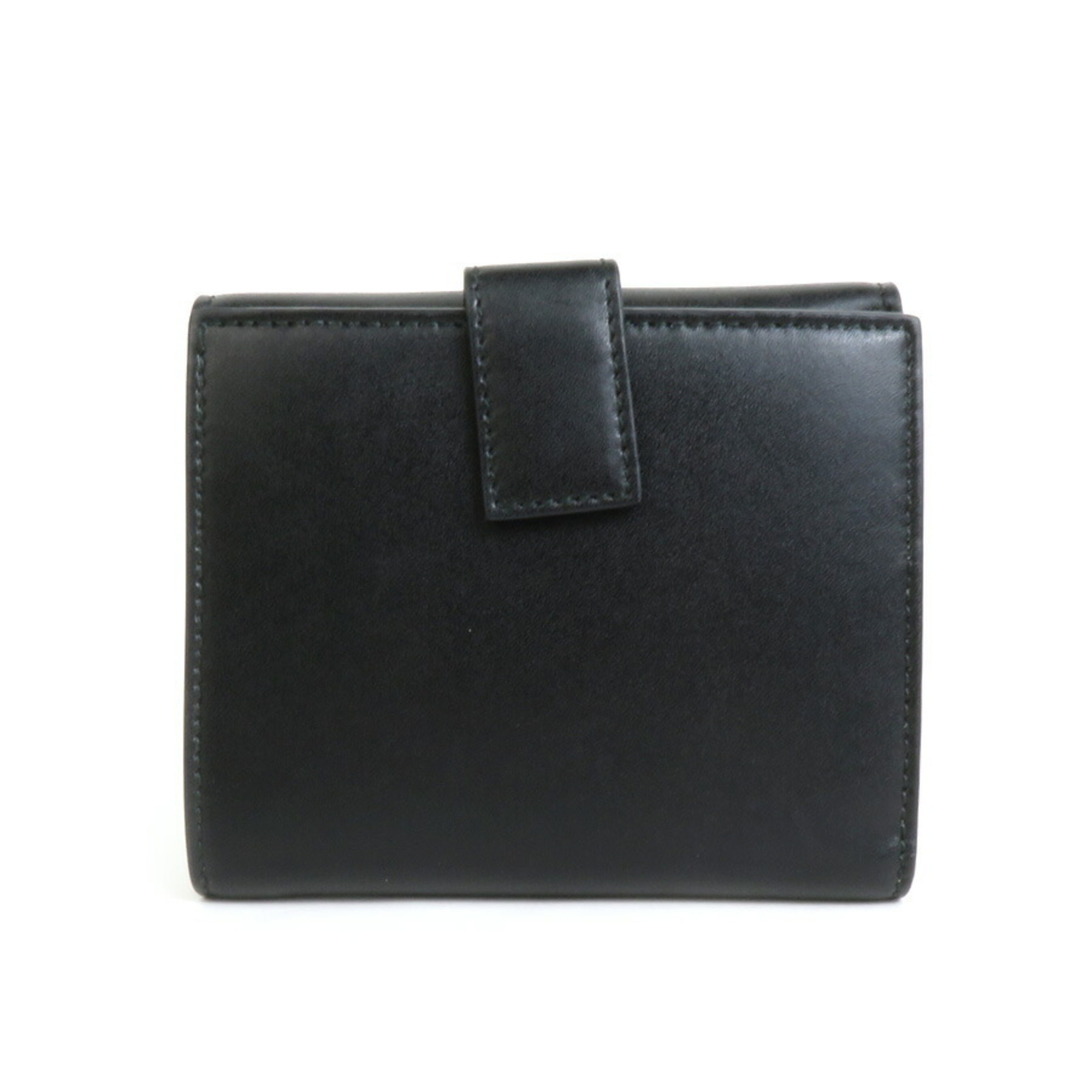 Salvatore Ferragamo Bifold Wallet Vara Ribbon Leather Black Ladies