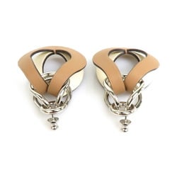 HERMES Earrings Villevoordt GM Vaux Swift Chai Ladies