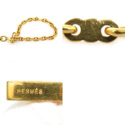 HERMES Charm Glove Holder Fillow Metal Gold Unisex