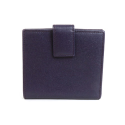 GUCCI bifold wallet leather dark purple gold ladies 309704