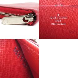 LOUIS VUITTON Round Zipper Long Wallet Epi Zippy Leather Castilian Red Unisex M60718