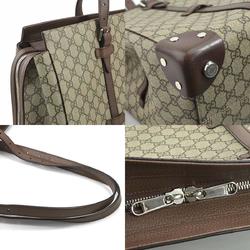 GUCCI Shoulder Bag GG Supreme Canvas Brown Unisex 626355