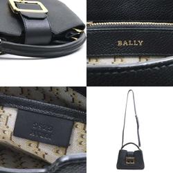 BALLY Handbag Crossbody Shoulder Bag JORAH Leather Black Ladies