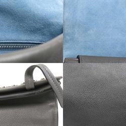 PRADA Shoulder Bag Crossbody Leather Gray Ladies 1BD082