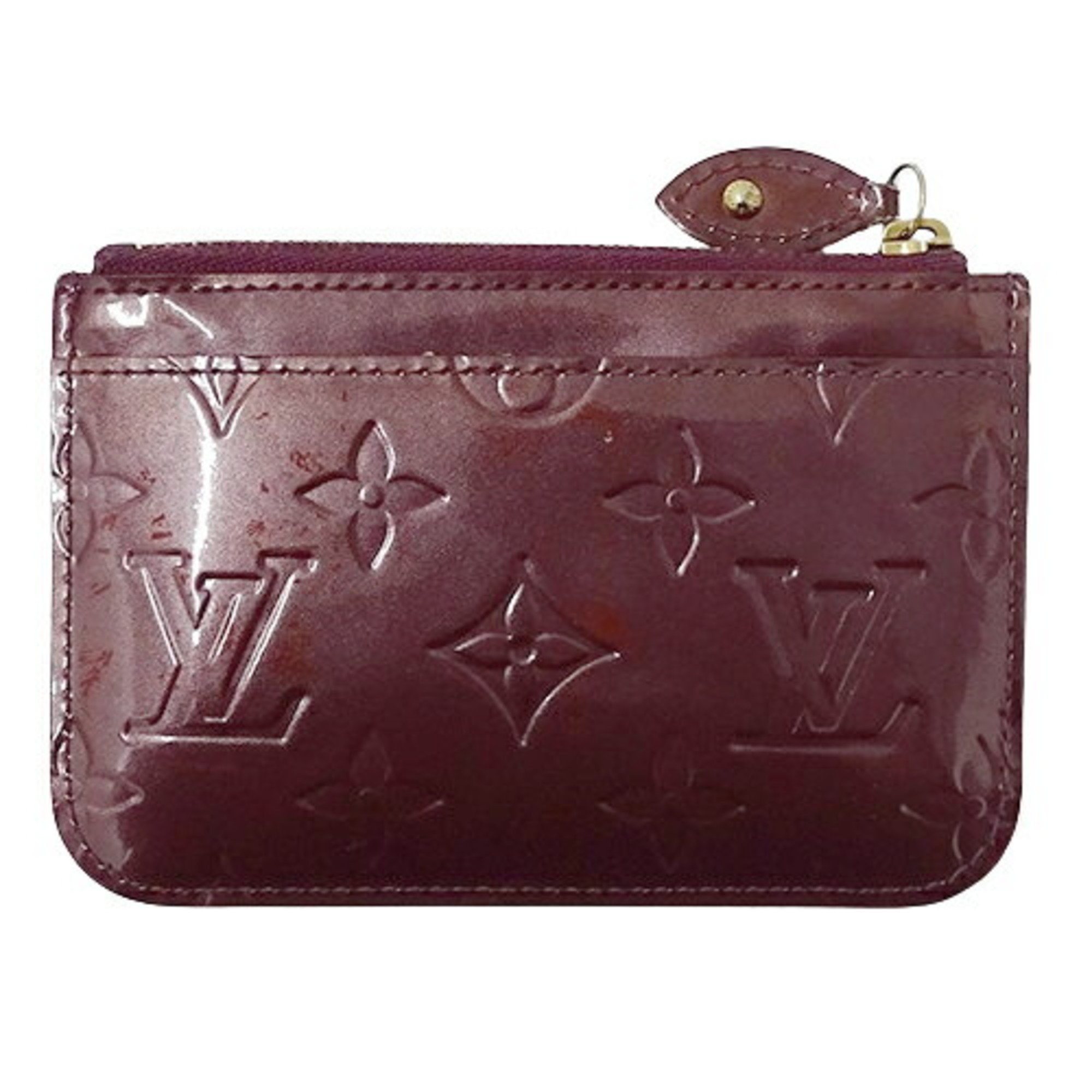 LOUIS VUITTON Wallet Monogram Vernis Ladies Brand Coin Case Purse Pochette Cle Violette M93560 Purple