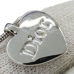 Christian Dior Necklace Women's Brand Heart Silver