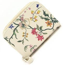 Christian Dior Dior Bifold Wallet S5032OBQJ_M933 Ivory Multicolor Leather Compact Women's Christian