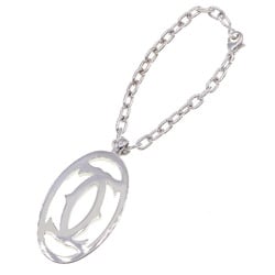 Cartier Bag Charm C2 Key Ring T1220148 Silver Metal Keychain Women Men