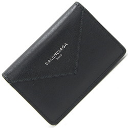 Balenciaga business card holder paper 499201 black leather men's women's BALENCIAGA