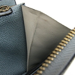 Valextra L-shaped long wallet L zipper purse V9L24 Powder Blue Soft Calfskin Light Women's