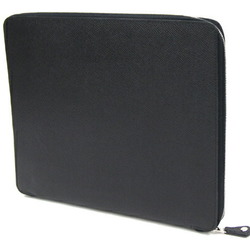 Hermes Tablet Case E-ZIP iPad Black Epson □Q Stamp Manufactured in 2013 PC Men's Women's HERMES