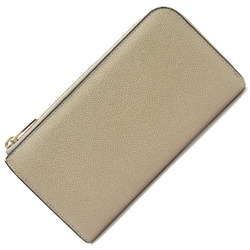 Valextra L-shaped long wallet L zipper purse V9L24 Oyster Gray Soft Calfskin Women's