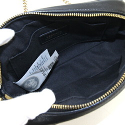 Versace Shoulder Bag DBFH040S Black Leather Chain Medusa Women's VERSACE