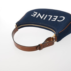 CELINE Ava Blue 193952DKA Women's Denim Leather Handbag