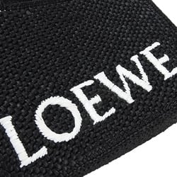 LOEWE Tote Bag Font Small A685B59X01 Raffia Black Ladies