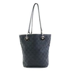 GUCCI Shoulder Bag GG Canvas Canvas/Leather Black Ladies 120840