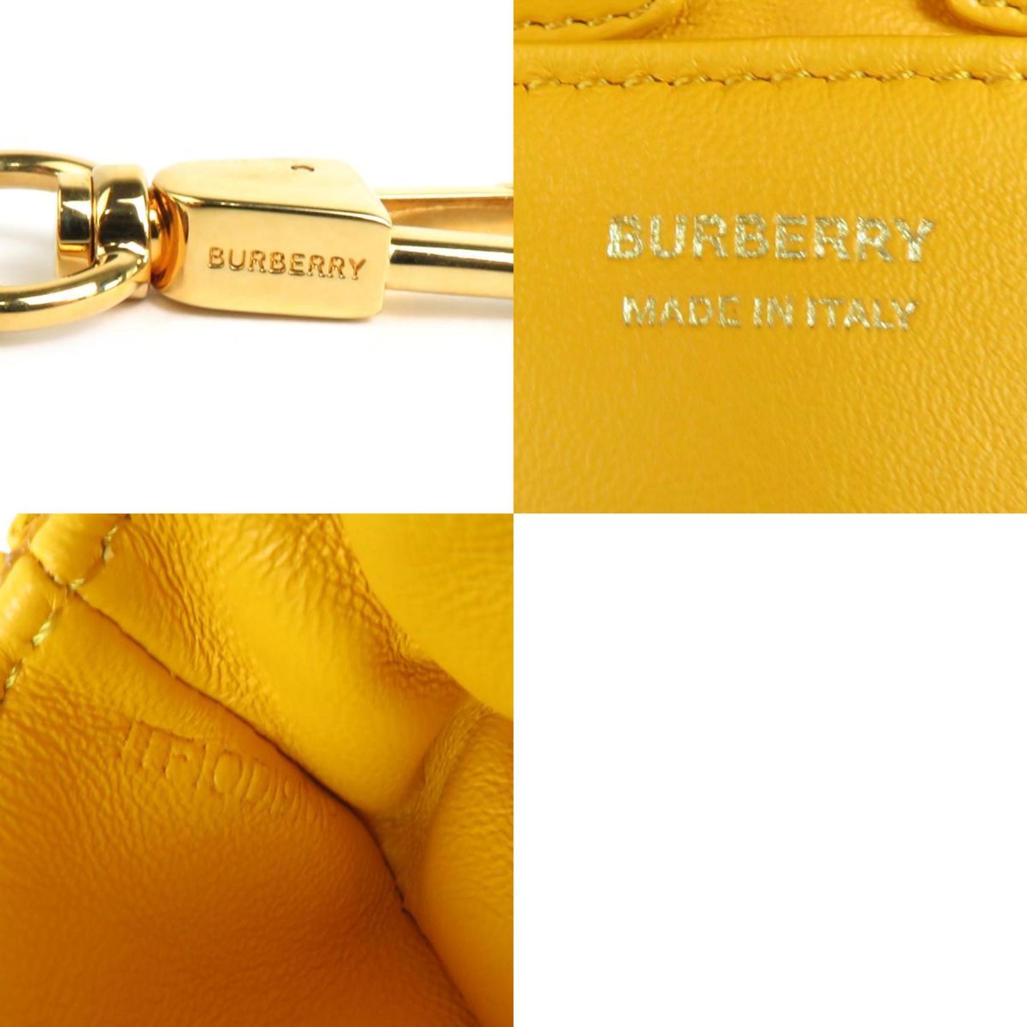 BURBERRY Air Pods Pro Case Leather Orange Unisex