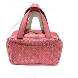 Bottega Veneta Intrecciato Vanity Mini Bag Pink Handbag Ladies