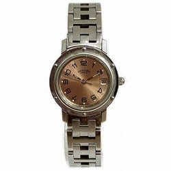 Hermes Clipper CL4.210 Quartz Pink Gold Dial Watch Ladies