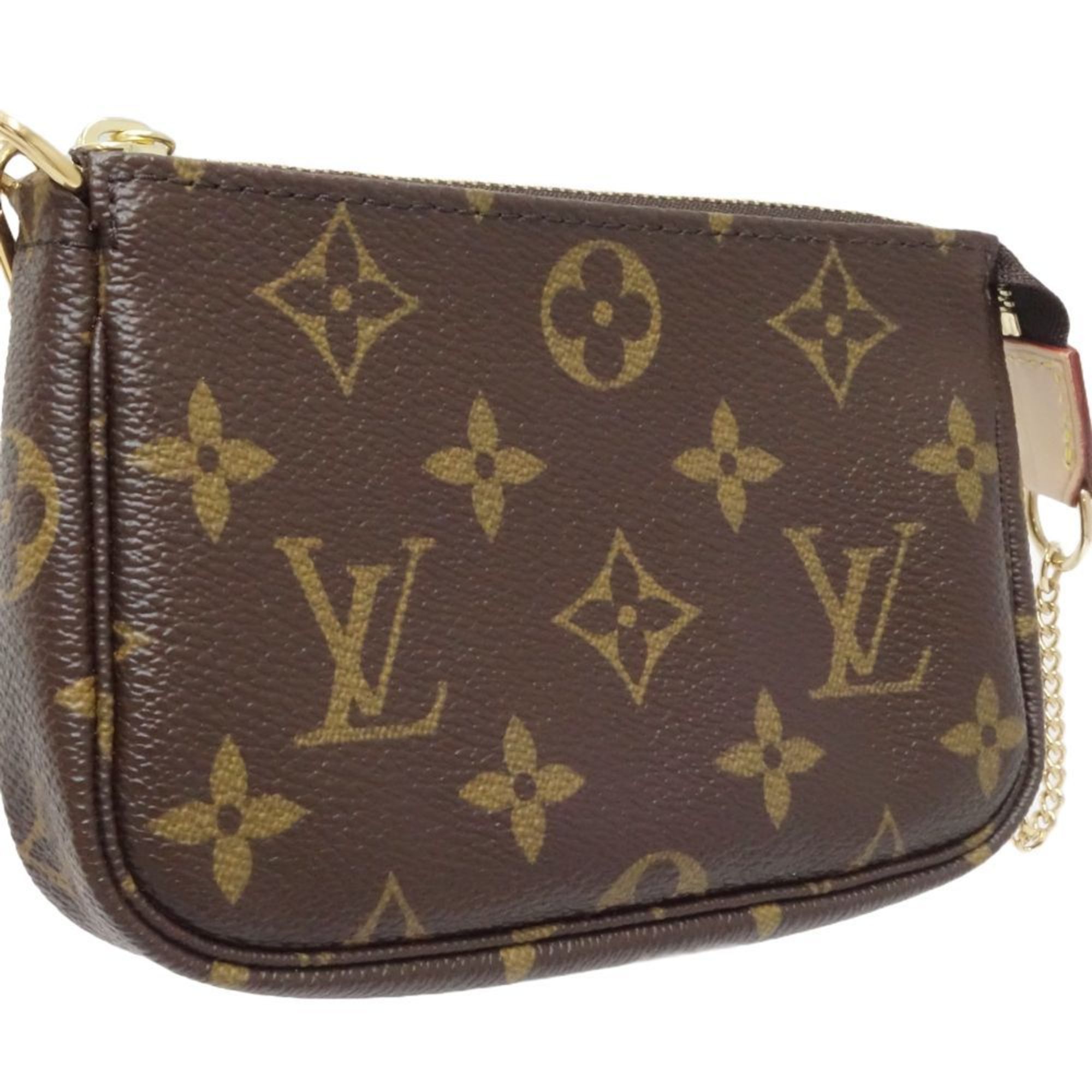 LOUIS VUITTON Monogram Mini Pouch Posh Accessoire M58009 Brown 083938