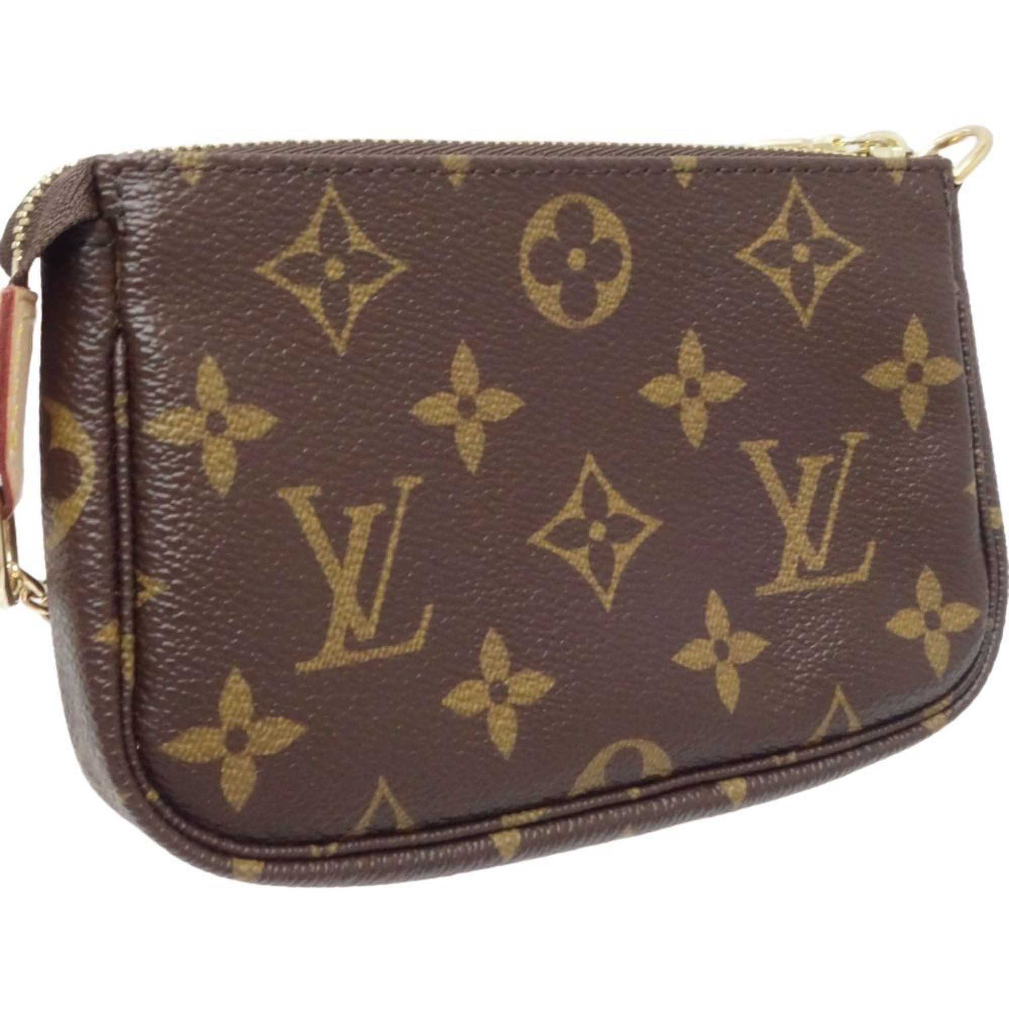 LOUIS VUITTON Monogram Mini Pouch Posh Accessoire M58009 Brown 083938