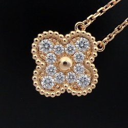 Van Cleef & Arpels Vintage Alhambra Necklace Diamond VCARP2R300 K18PG Pink Gold 290491