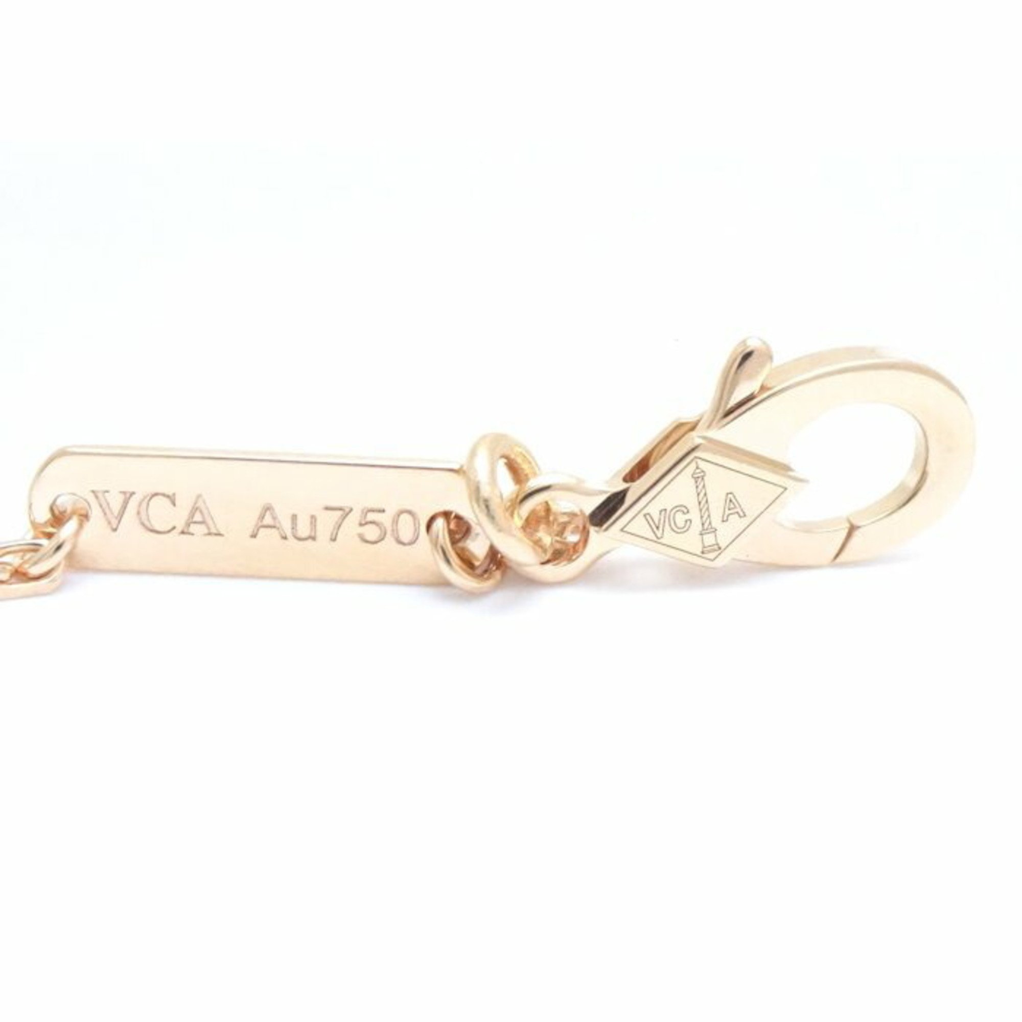 Van Cleef & Arpels Vintage Alhambra Necklace Diamond VCARP2R300 K18PG Pink Gold 290491