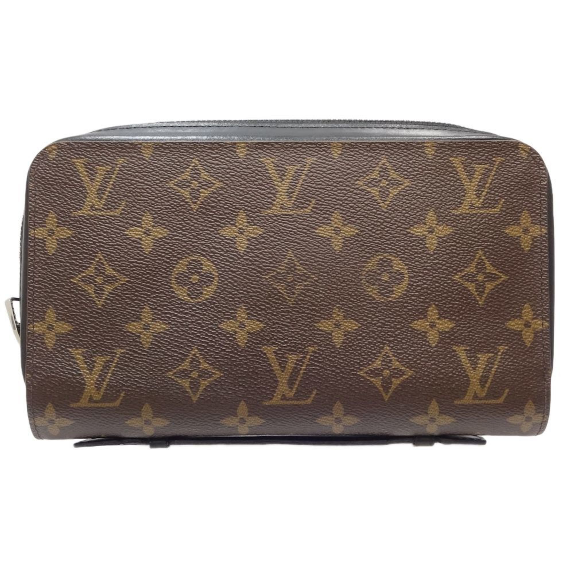 LOUIS VUITTON Monogram Macassar Zippy XL M61506 Long Wallet Brown 180129