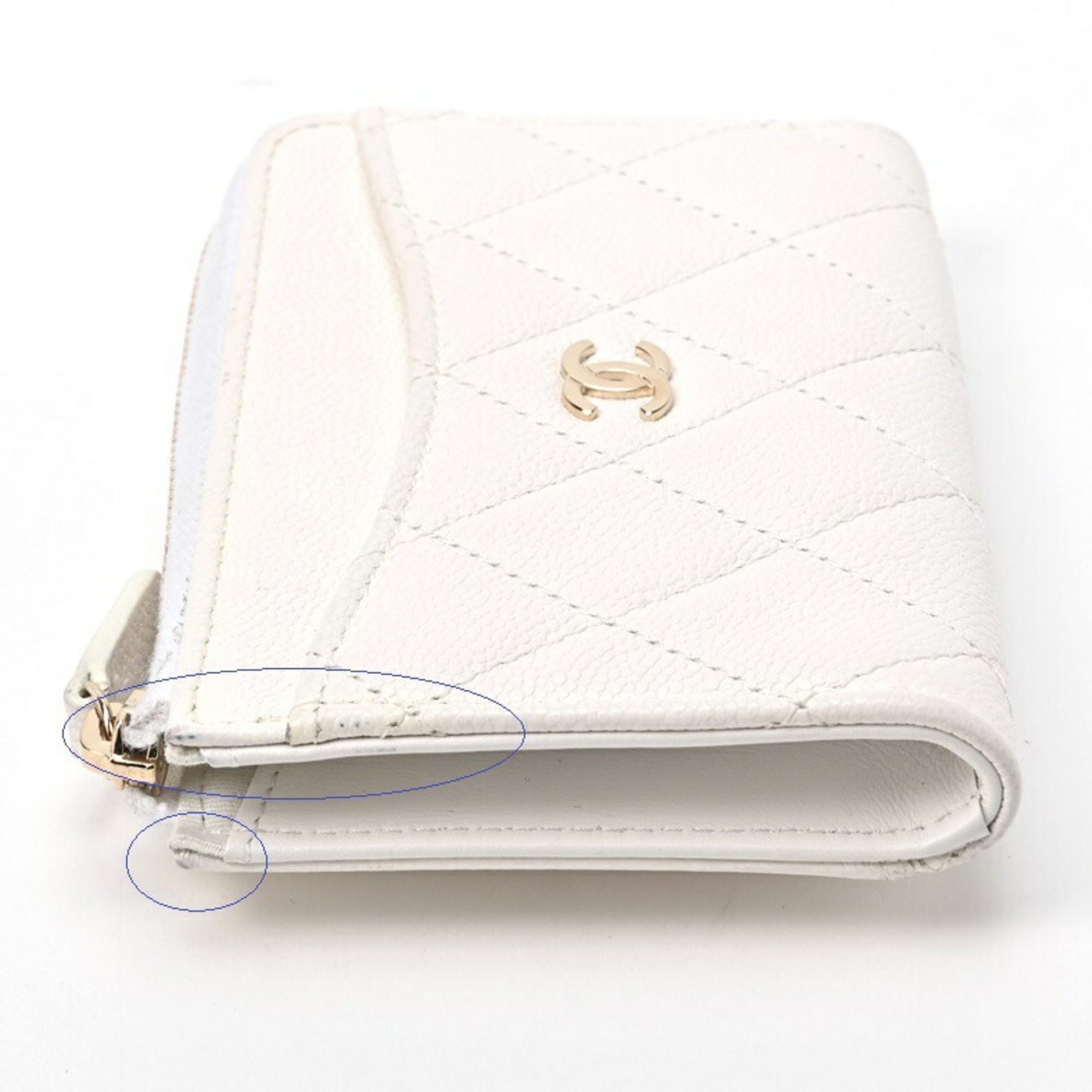 Chanel Timeless Classic L-shaped coin card case AP3179 caviar skin S-154942